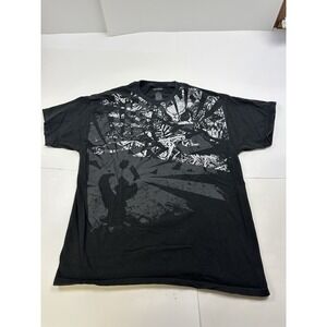 Vtg Y2K Tony Hawk Skateboard Mens Large Birdhouse Black T-Shirt